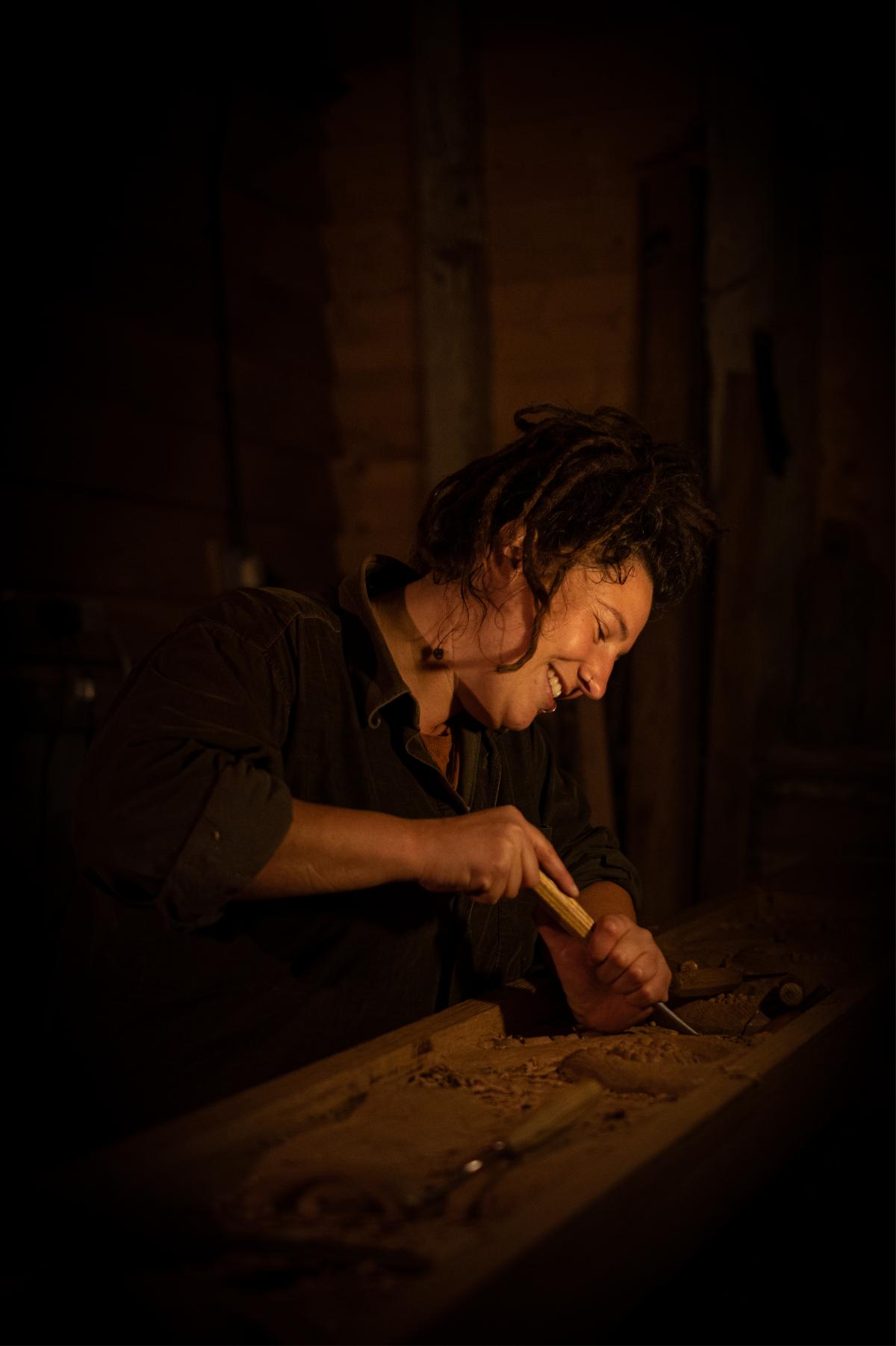 Cassidie Alder Carving
